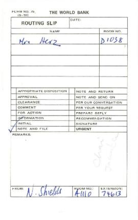 Women in Development - Country Correspondence File - Tanzania