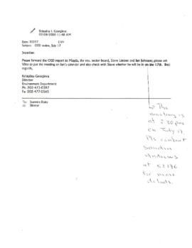 Shared Unit Files - Policy Development Records - Operations Evaluation Department [OED] Review of the Bank's Performance on the Environment - Reports - 2001