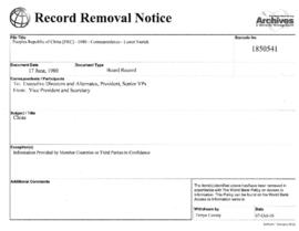 Peoples Republic of China [PRC] - 1980 - Correspondence - Lester Nurick