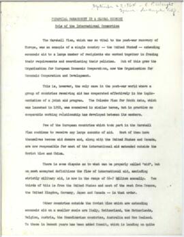 Wright, E. P. - Articles and Speeches (1964) - 1v