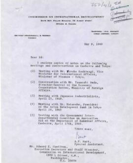 Pearson Commission - Meetings - Tokyo - Copenhagen - Geneva