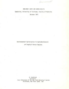 Bank Administration and Policy - Environment - Documents 1975 / 1977 - Volume 1
