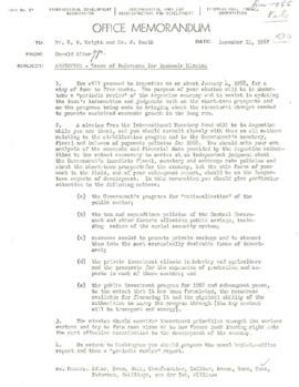 Economic Committee Papers - Argentina - Terms of Reference [TOR] for Economic Mission