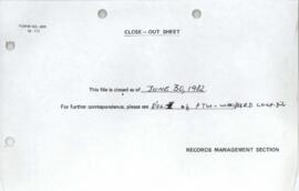 Operational Policy - Transportation - PTWT - World Health Organization [WHO] / International Bank for Reconstruction and Development [IBRD] Cooperative Program 1981 - 1983