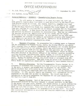 Transmigration Program Review - Terms of Reference - Correspondence