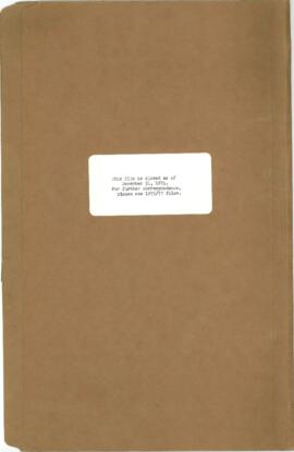 CGIAR - E - Observers / New Members - Correspondence 72/74-01