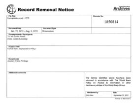 Expropriation study - 1972