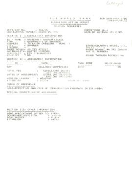 Conferences / Seminars / Workshops - Bellagio - 1985 - Correspondence