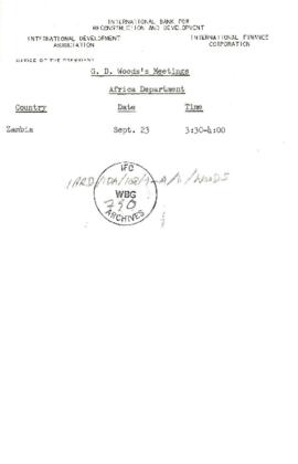 Annual Meeting briefing papers, 1967 - Africa - Briefing papers