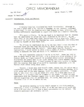 Staff Papers - Miscellaneous and Background