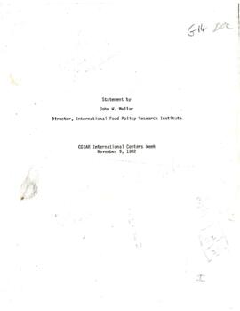 CGIAR - G-14 - Internationa Food Policy Research Institute (IFPRI) - Documents 02