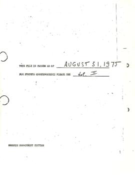 Bank Administration and Policy : United Nations Educational Science and Cultural Organization [UNESCO] - 1975 / 1977 Correspondence - Volume 1