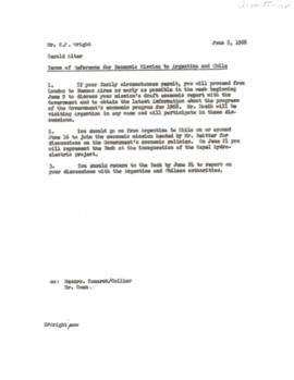 Economic Committee Papers - Argentina - Terms of Reference [TOR] for Economic Mission to Argentina and Chile