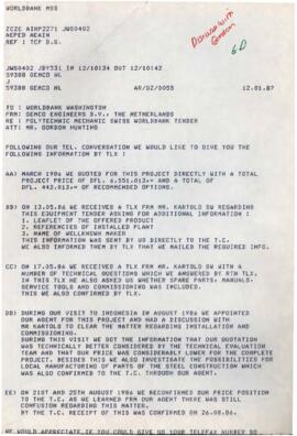 Gloria Davis - Chronological file - 1987