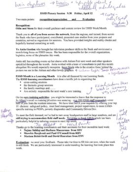 Conferences and Seminars - Environmentally and Socially Sustainable Development Network [ESSD] Week and Sustainable Development Month - April 2002 - General Correspondence