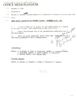 Agriculture and Rural Development - Conferences - Correspondence