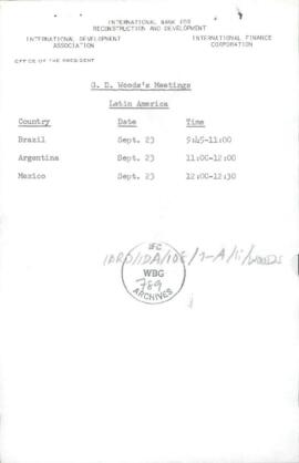 Annual Meeting briefing papers, 1967 - Latin America - Briefing papers