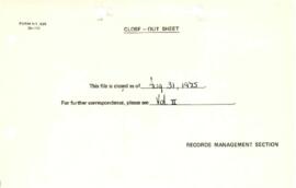 Bank Administration and Policy - Agriculture and Rural Development - General 1975 / 1977 Correspondence - Volume 1