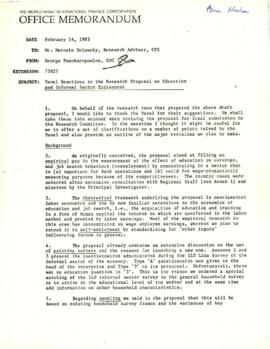 Education and informal sector - set