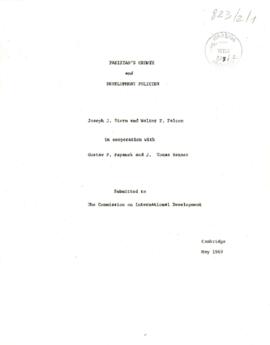 Contract Studies - Pakistan Growth and Development Policies