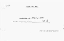 UNDP/INT/81/026 - Rural Water Supply Handpumps Project - Fields, Trials and Technology Development Project - 1981 / 1983 Correspondence - Volume 3