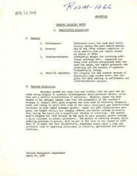 Economic Committee Papers - Argentina - Country Economic Brief - Qualitative Evaluation