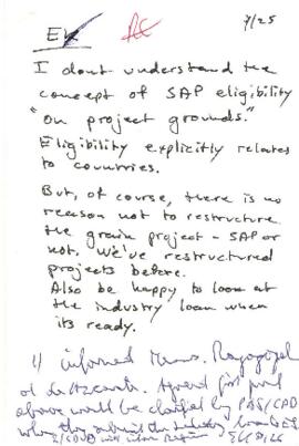 Argentina - Special Action Program - Loan Committee Project File