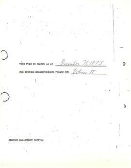 CGIAR - G-2 - Centro Internacional de Agricultura Tropical (CIAT) - Correspondence 72/74-02