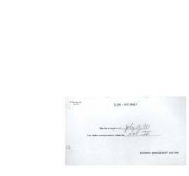 UNDP/GLO/78/006 - Low Cost Water Sanitation Techniques - 1981 / 1983 Correspondence - Volume 3