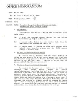 Kenya - Household Energy Issues - Correspondence