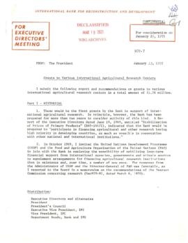 CGIAR - G-1 - Financial Requirements and Administrative - Documents 72/74-02