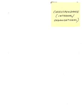 50th Anniversary Secretariat [HROAN] - External Actors - Internal / Organizational - Correspondence