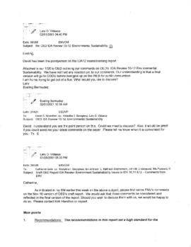 Shared Unit Files - Policy Development Records - Operations Evaluation Department [OED] Review of Environmental Issues in IDA 10-12 - Correspondence File - 2001