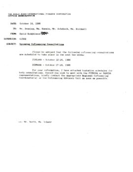 Cofinancing - Population, Health and Nutrition Department [PHND] - Correspondence