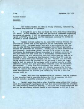 William Diamond Chronological files - 1970-09