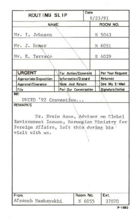 Environment - UN Conference on Environment and Development - 1v