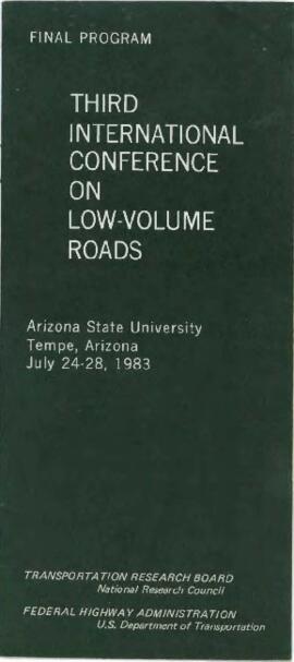 Highway Conferences and Courses - Conferences - Notes, Conference Information Materials, Correspondence
